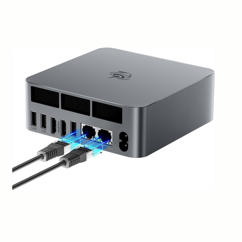 Beelink EQR6 Mini PC, AMD Ryzen 9 6900HX (8C/16T, up to 4.9Ghz), 32G DDR5 RAM 1TB PCIe4.0 SSD Mini Computer, WiFi6, BT5.2, Dual HDMI, Dual 1000M LAN, USB3.2, Type-C