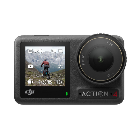 DJI Osmo Action 4 Standard Combo - 4K/120fps Waterproof Action Camera with 1/1.3-Inch Sensor, 10-bit & D-Log M Color Performance, Long-Lasting Battery