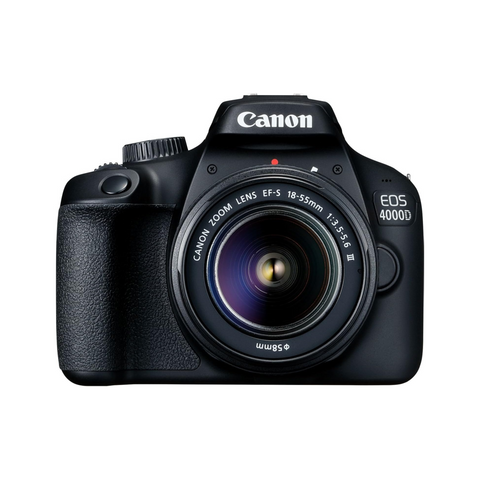 Canon EOS 4000D DSLR With EF-S 18-55mm F/3.5-5.6 III Lens 18MP Built-In Wi-Fi Black
