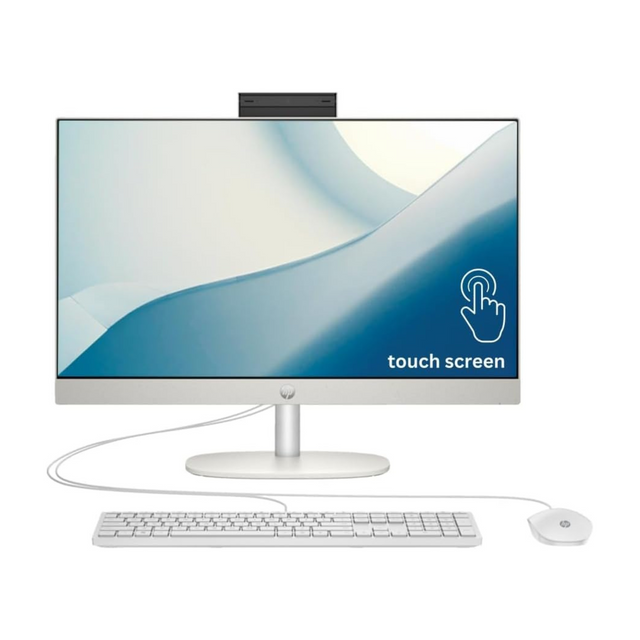 2024 Newest HP All-in-One 24-inch Touchscreen Desktop, 13th Generation Intel Core i7-1355U processor| 16GB DDR4 RAM| 512GB NVMe SSD| 23.8” FHD Display | Windows 11 (Shell White)