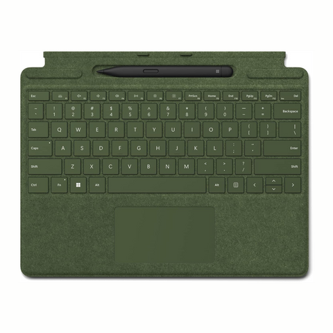 Microsoft Surface Pro Signature Keyboard and Slim Pen 2 Bundle - Tactile With Backlit Keys and Glass Trackpad for Surface Pro 9 or X - Forest