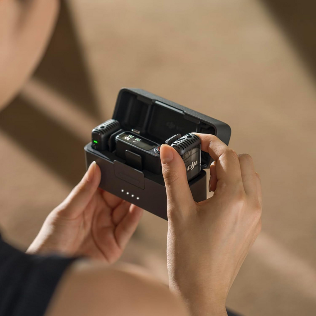 DJI Mic 2 (2 TX + 1 RX + Charging Case), Wireless Microphone, Intelligent Noise Cancelling, 32-bit Float Internal Recording, 250m (820 ft.)