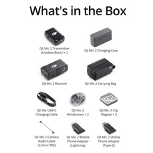 DJI Mic 2 (2 TX + 1 RX + Charging Case), Wireless Microphone, Intelligent Noise Cancelling, 32-bit Float Internal Recording, 250m (820 ft.)