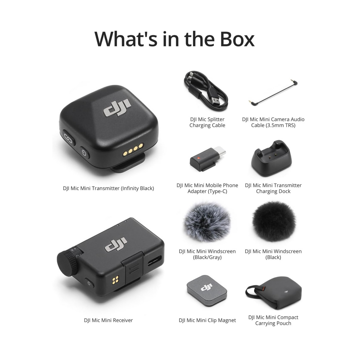 DJI Mic Mini (1TX+1RX), Ultralight, Detail-Rich Audio, Noise Cancelling - image 3