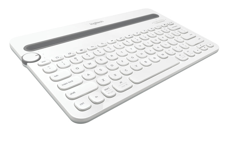 Logitech K480 Wireless Multi-Device Keyboard for Windows, Apple iOS android  PC/Mac/Laptop/Smartphone/Tablet, English Layout - White