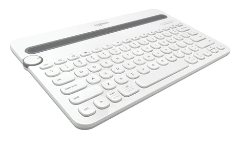 Logitech K480 Wireless Multi-Device Keyboard for Windows, Apple iOS android  PC/Mac/Laptop/Smartphone/Tablet, English Layout - White