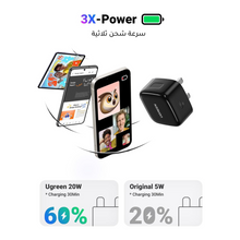 UGREEN iPhone 16 Pro Charger Fast PD 20W USB C Wall Charger Fast Charging Type C Adapter Plug Universal Travel Adapter USB C Plug For iPhone 16 Pro Max/15/14/13, Galaxy S25 Ultra/S24 /S23 /A Series