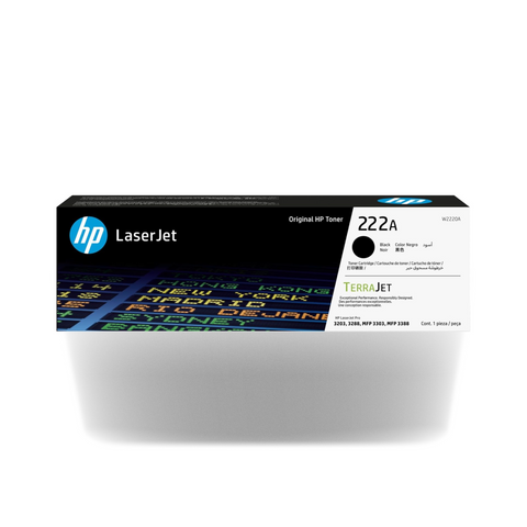 HP 222A Black Original LaserJet Toner Cartridge | Compactible with HP LaserJet Pro 3203, 3288, MFP 3303, MFP 3388 Printer Series