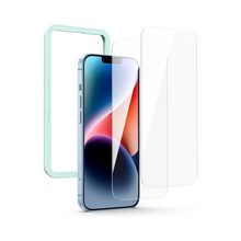 UGREEN 2 Pack iPhone 16e 2025 iPhone 14/13/13 Pro Screen Protector 6.1 Inch with Alignment Frame Easy to Install Bubble Free HD Clear Scratch Resistant Anti-Fingerprint Tempered Glass Screen Protector