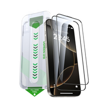 UGREEN iPhone 16 Pro Screen Protector 6.3'' Innovative Auto Installation 9H+ Unbreakable Protection 1:1 Full Coverage Tempered Glass Screen Protector, Case Friendly, HD Clear 2 Pack