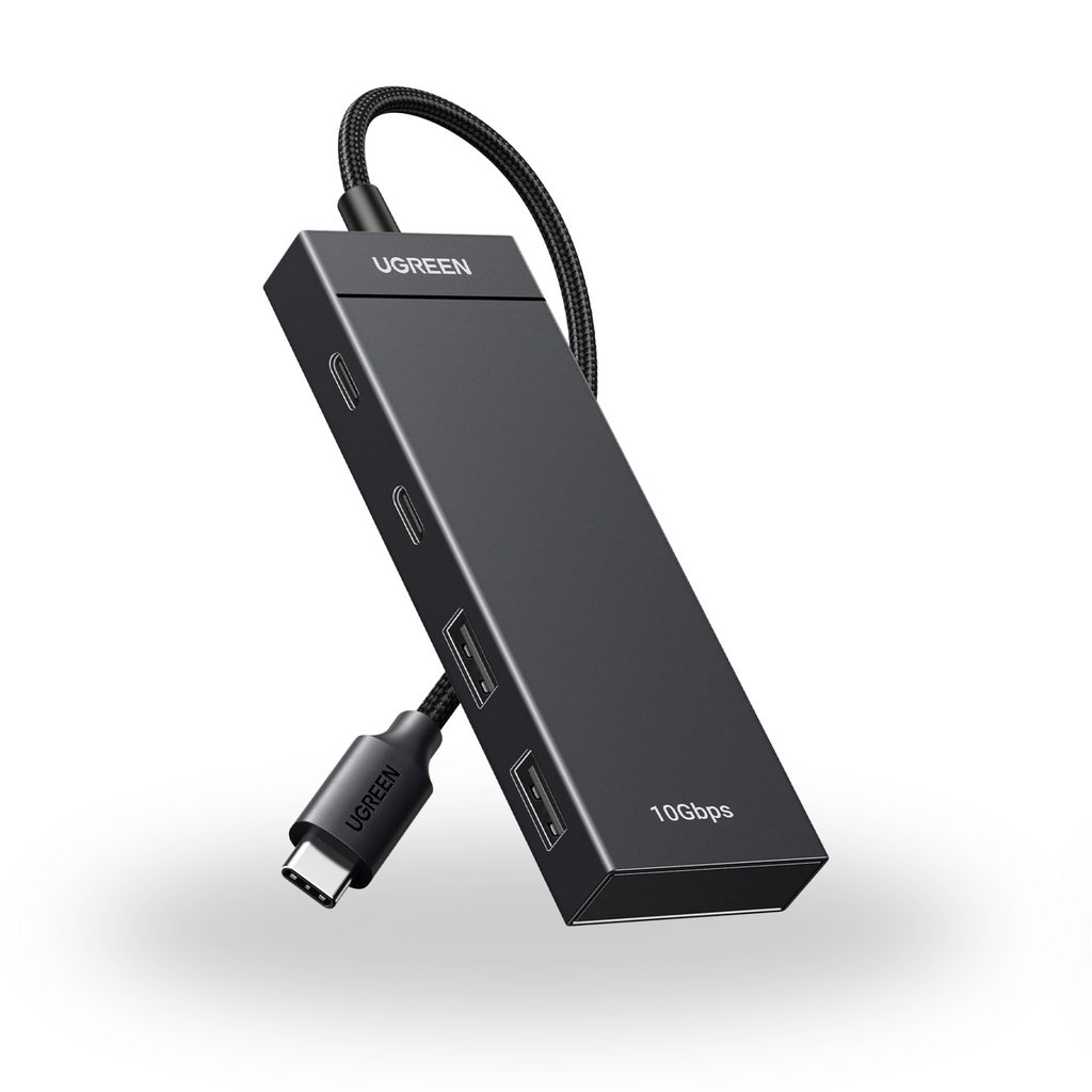 UGREEN USB C Hub 10Gbps, 4 Type C 3.2 Gen 2 Ports Adapter High-Speed USB Hub Multiport Adapter Extension for Laptop, Desktop PC, Xbox, PS5, Mouse, Keyboard, Flash Drive, U Disk, Printer