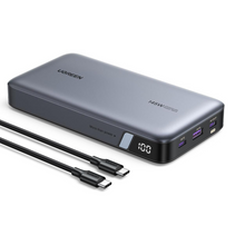 UGREEN Power Bank 25000mAh 145W Laptop Portable Charger with 3-Port Output USB C Fast Charging, Smart Digital Display Battery Pack for iPhone 16 Series, Samsung S25U, MacBook, Dell, iPad, AirPods etc