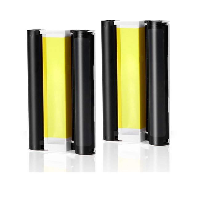2-Pack Compatible Ink Cartridges Replacement for Canon Selphy KP-108IN KP-36IN Color Ink Cassette 4 x 6, for Selphy CP1500 CP1300 CP1200 CP1000 CP Photo Printers, 100 x 148mm (Without Paper)