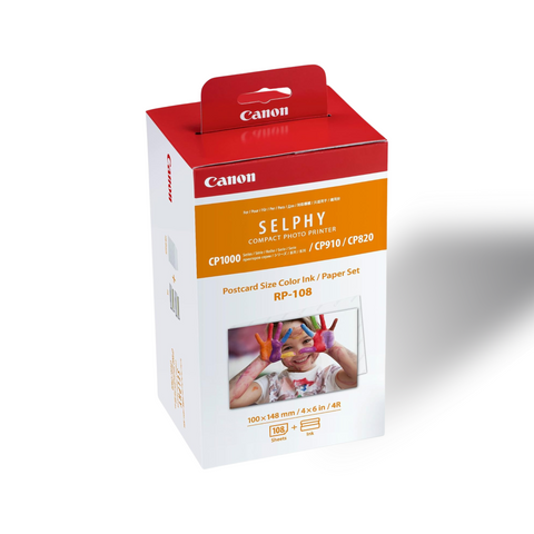 Canon RP108 Post card Size Color Ink / Paper Set