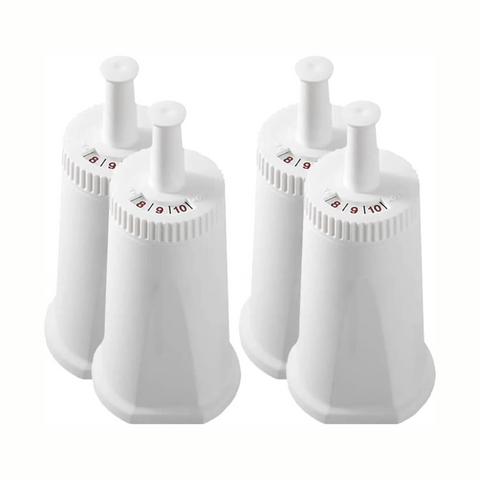 4 Pcs Replacement Water Filter Compatible with Breville Sage Claro Swiss For Oracle Barista Bambino Espresso Coffee Machine, Improves Coffee Taste & Reduces Limescale, Activated Carbon & Ion Exchange