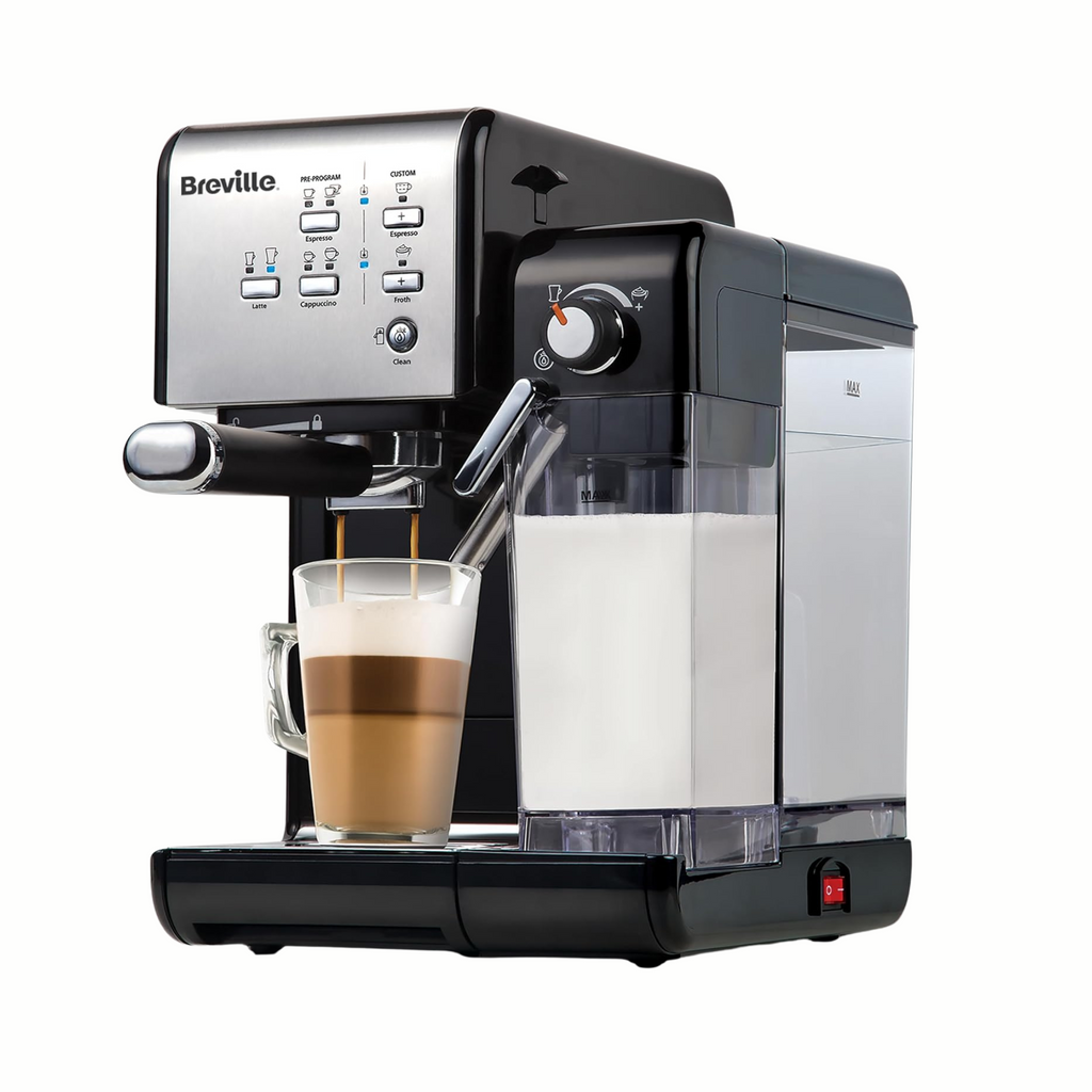 Breville One-Touch CoffeeHouse Coffee Machine | Espresso, Cappuccino & Latte Maker | 19 Bar Italian Pump | Automatic Milk Frother | ESE Pod Compatible | Black [VCF107]