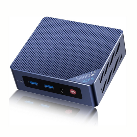 Beelink Mini PC, Mini S12 Pro Intel 12th N100(4C/4T, Up to 3.4GHz), 16GB DDR4 500GB M.2 SSD, Mini Desktop Computer Support 4K@60HZ Dual HDMI Display/WiFi6/BT5.2 (Upgraded)