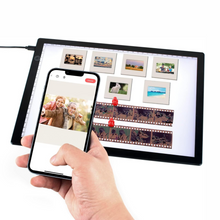 TERRIFI A4 Slide Viewer Light Pad - Magnetic Backlight for Slides and Film Negative Scanning - 3 Brightness Levels - USB Powered