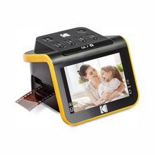 KODAK HYQNG Digital Film Scanner, Film and Slide Scanner with 5” LCD Screen, Convert Color & B&W Negatives & Slides 35mm, 126, 110 Film to High Resolution 22MP JPEG Digital Photos, Black