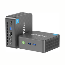 GMKtec Mini PC Intel N150 (Turbo 3.6GHz) 16GB DDR4 1TB PCIe M.2 NVMe SSD, Intel i226-V Desktop Computer 4K Dual HDMI Display/4x USB3.2/WiFi 6/BT5.2/RJ45 Ethernet Nucbox G3 Plus
