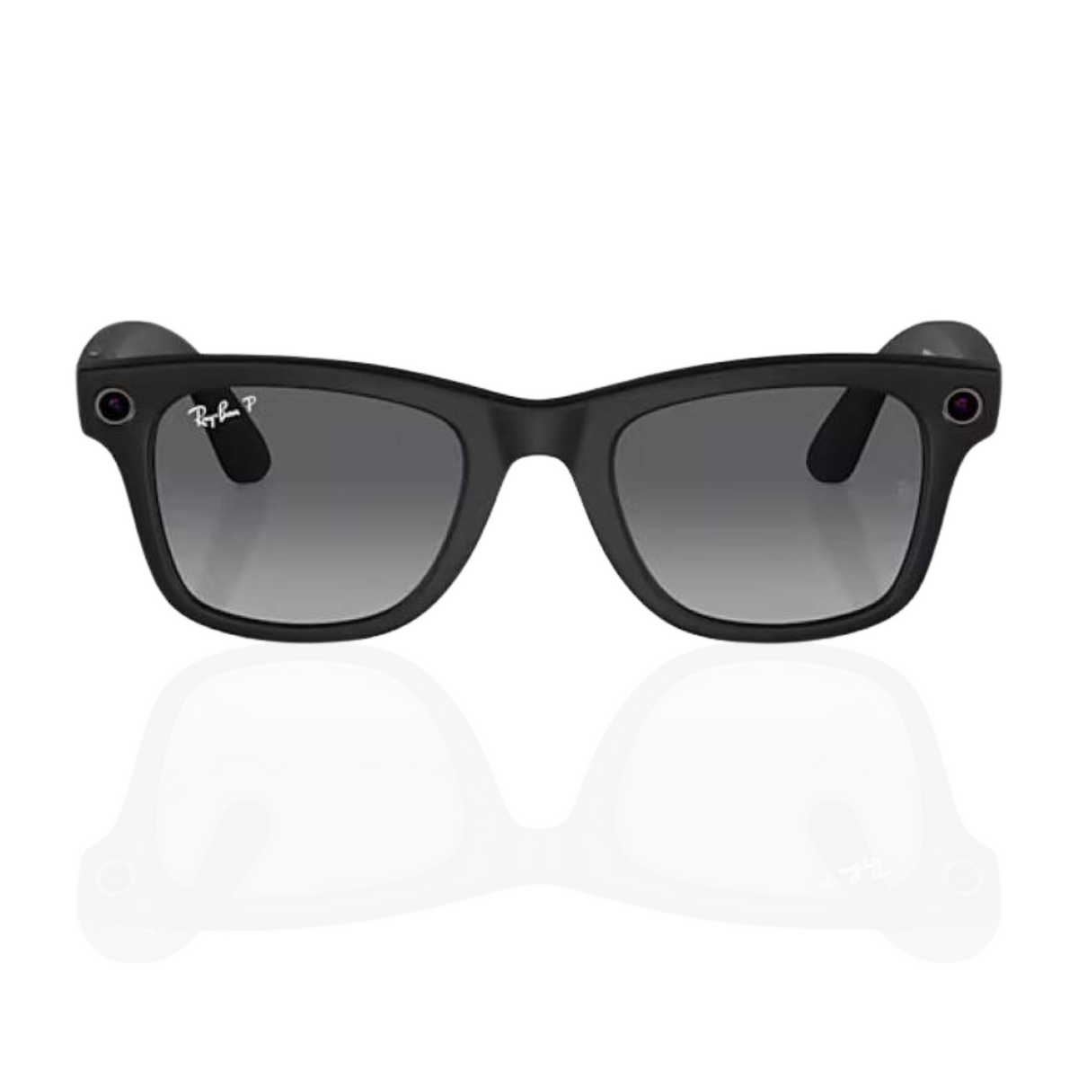 Meta Ray-Ban RAY-BAN RW 4008 WAYFARER Matte Black, Polarized Gradient Graphite 53/22/155 RW4008