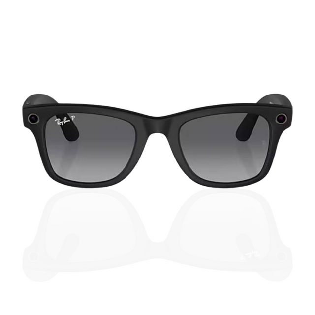 Meta Ray-Ban RAY-BAN RW 4008 WAYFARER Matte Black, Polarized Gradient Graphite 53/22/155 RW4008 Meta Ray-Ban