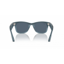 Meta Ray-Ban Wayfarer 53/22/155 Matte Jeans Polar Dusty Blue, Large RW4008