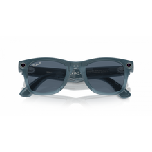 Meta Ray-Ban Wayfarer 53/22/155 Matte Jeans Polar Dusty Blue, Large RW4008