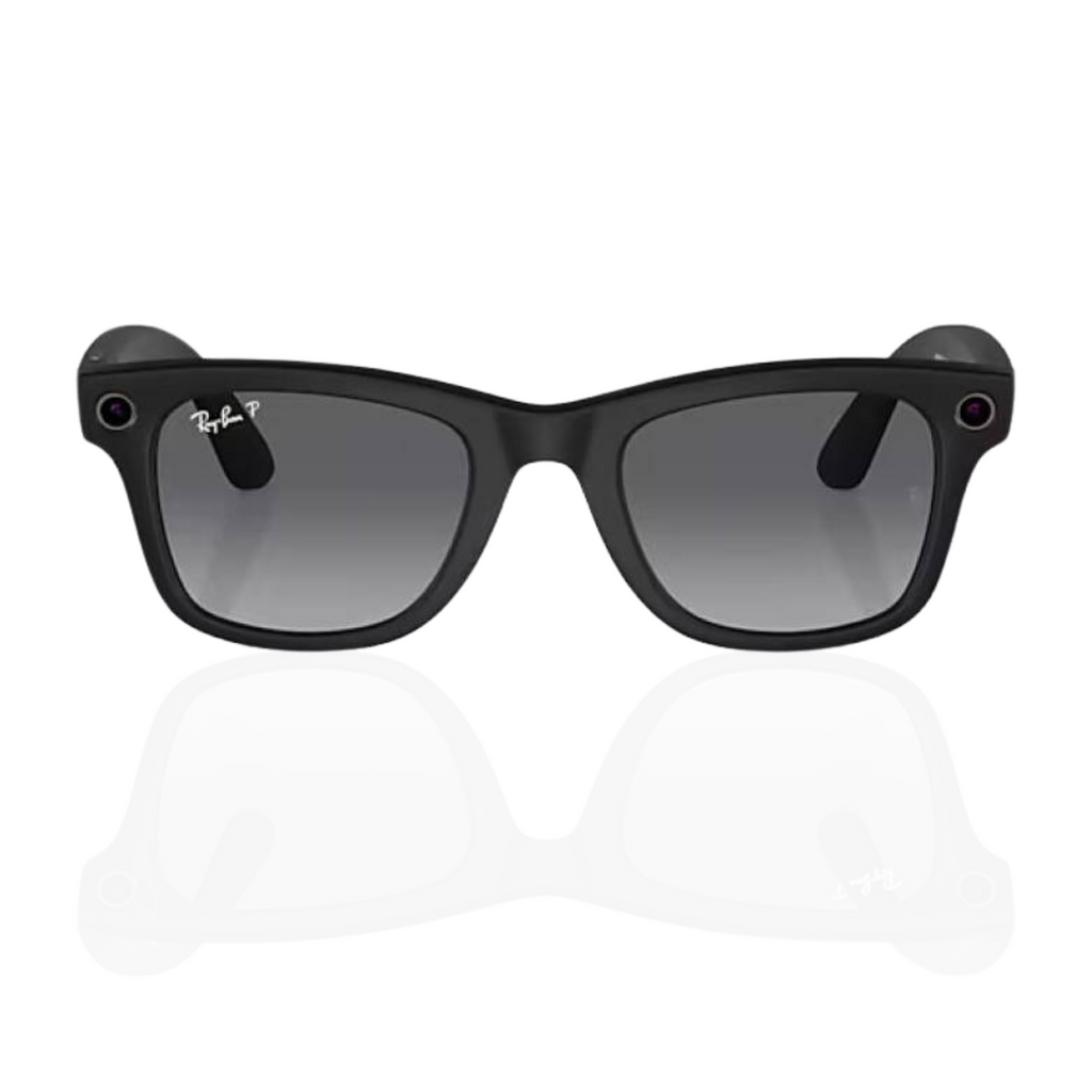 Meta Ray-Ban RAY-BAN RW 4008 WAYFARER Matte Black, Polarized Gradient Graphite 53/22/155 RW4008