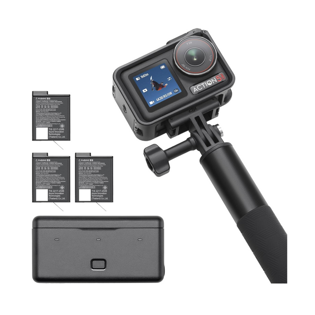 DJI Osmo Action 5 Pro Adventure Combo, Action Camera 4K for Travel, Vlog
