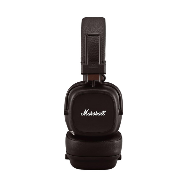 Marshall Major IV Foldable Bluetooth Headphones, With Wireless Charging, 80 Hours of Playtime, 20Hz - 20kHz Frequency Response, 40mm Speaker Diameter, Over Ear, Brown | Major IV