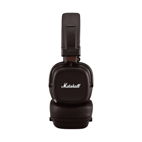 Marshall Major IV Foldable Bluetooth Headphones, With Wireless Charging, 80 Hours of Playtime, 20Hz - 20kHz Frequency Response, 40mm Speaker Diameter, Over Ear, Brown | Major IV