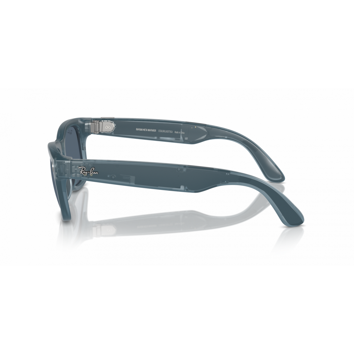 Meta Ray-Ban Wayfarer 50/22/150 Matte Jeans Polar Dusty Blue, Regular RW4006