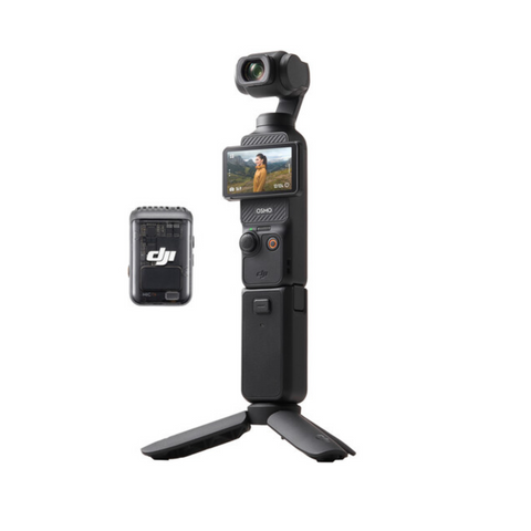 DJI Osmo Pocket 3 Creator Combo, Vlogging Camera with 1'' CMOS & 4K/120fps Video, 3-Axis Stabilization, Face/Object Tracking, Mic Included for Clear Sound