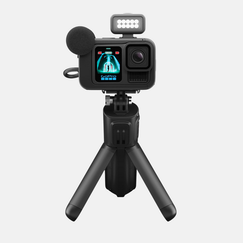 GoPro HERO13 Black Creator Edition - Includes HERO13 Black, Volta (Battery Grip, Tripod, Remote), Media Mod, Light Mod, Enduro Battery, Magnetic Latch Mount and Carrying Case