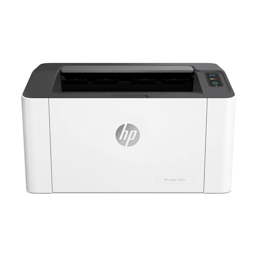 HP Laser 107A Business Printer, Up to 21 ppm Print Speed, Up to 1,200 x 1,200 DPI Resolution, 150 Sheets Capacity, Black & White Printer Output, White