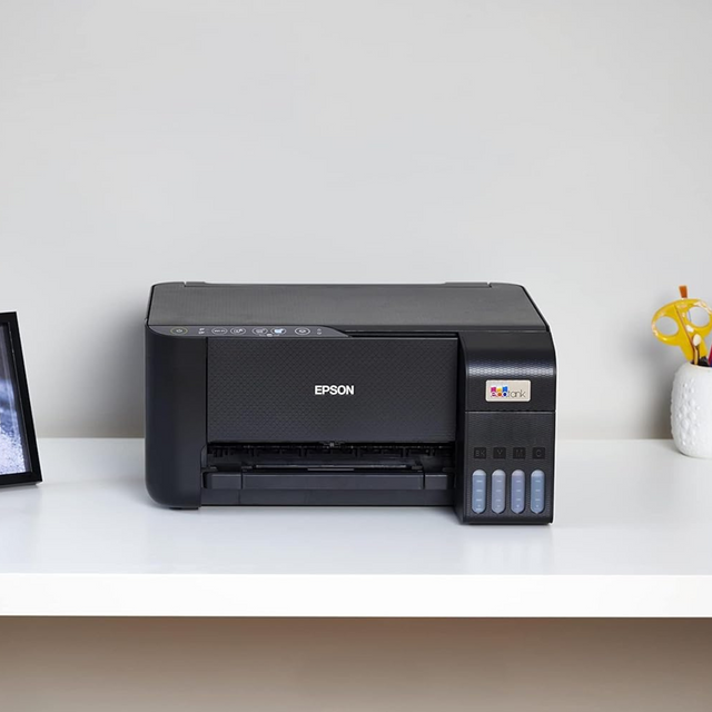 Epson Ecotank L3251 Home Ink Tank Printer, A4 Color 3-in-1 Printer with Wi-Fi Direct, 5760 x 1440 DPI Resolution, 10 Pages/min Print Speed, USB/WiFi, 100 Sheets Paper Tray Capacity, Black