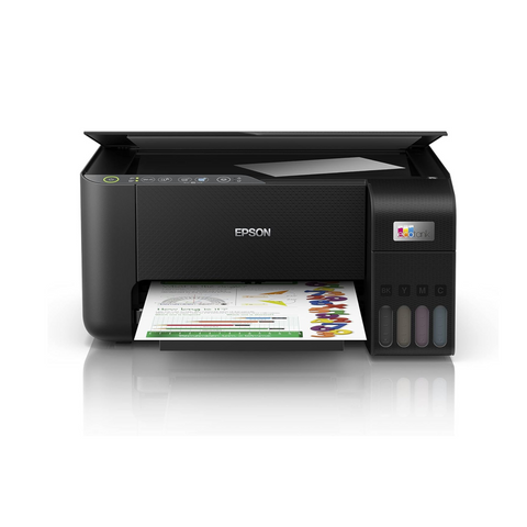 EPSON EcoTank L3250 A4 Color 3-in-1 Printer, With Wi-fi Direct, 5760 x 1440 DPI Resolution, 33ppm Print Speed, 30 Sheets Output Tray, 100 Sheets Paper Tray, Black
