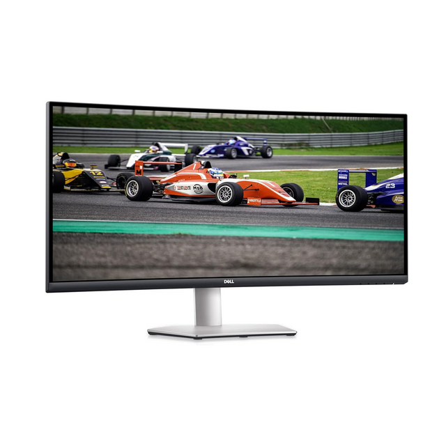 Dell S3422DW - 34-inch WQHD 21:9 Curved Monitor, 3440 x 1440 at 100Hz, 1800R, Built-in Dual 5W Speakers, 4ms Grey-to-Grey Response Time (Extreme Mode), 16.7 Million Colors, Silver