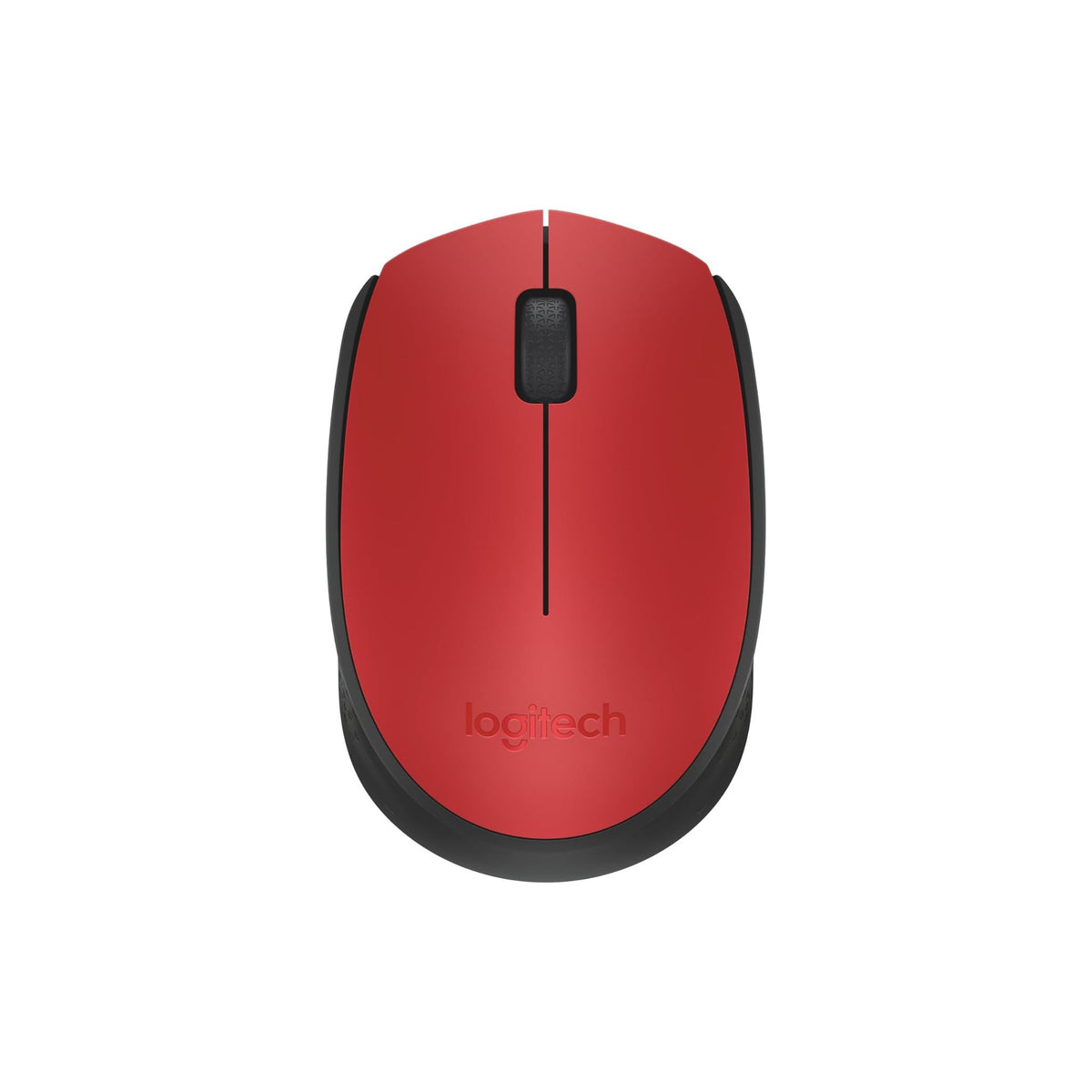 Logitech M171 Wireless Mouse for PC, Mac, Laptop, 2.4 GHz with USB Mini Receiver, Optical Tracking, 12-Months Battery Life, Ambidextrous - Red