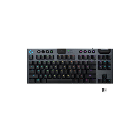 Logitech G915 TKL Tenkeyless Lightspeed Wireless RGB Mechanical Gaming Keyboard, Low Profile Switch Options, Lightsync RGB, Advanced Wireless and Bluetooth Support - Tactile