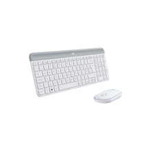 Logitech MK470 Slim Wireless Keyboard and Mouse Combo - Modern Compact Layout, Ultra Quiet, 2.4 GHz USB Receiver, Plug n' Play Connectivity, Compatible with Windows - White