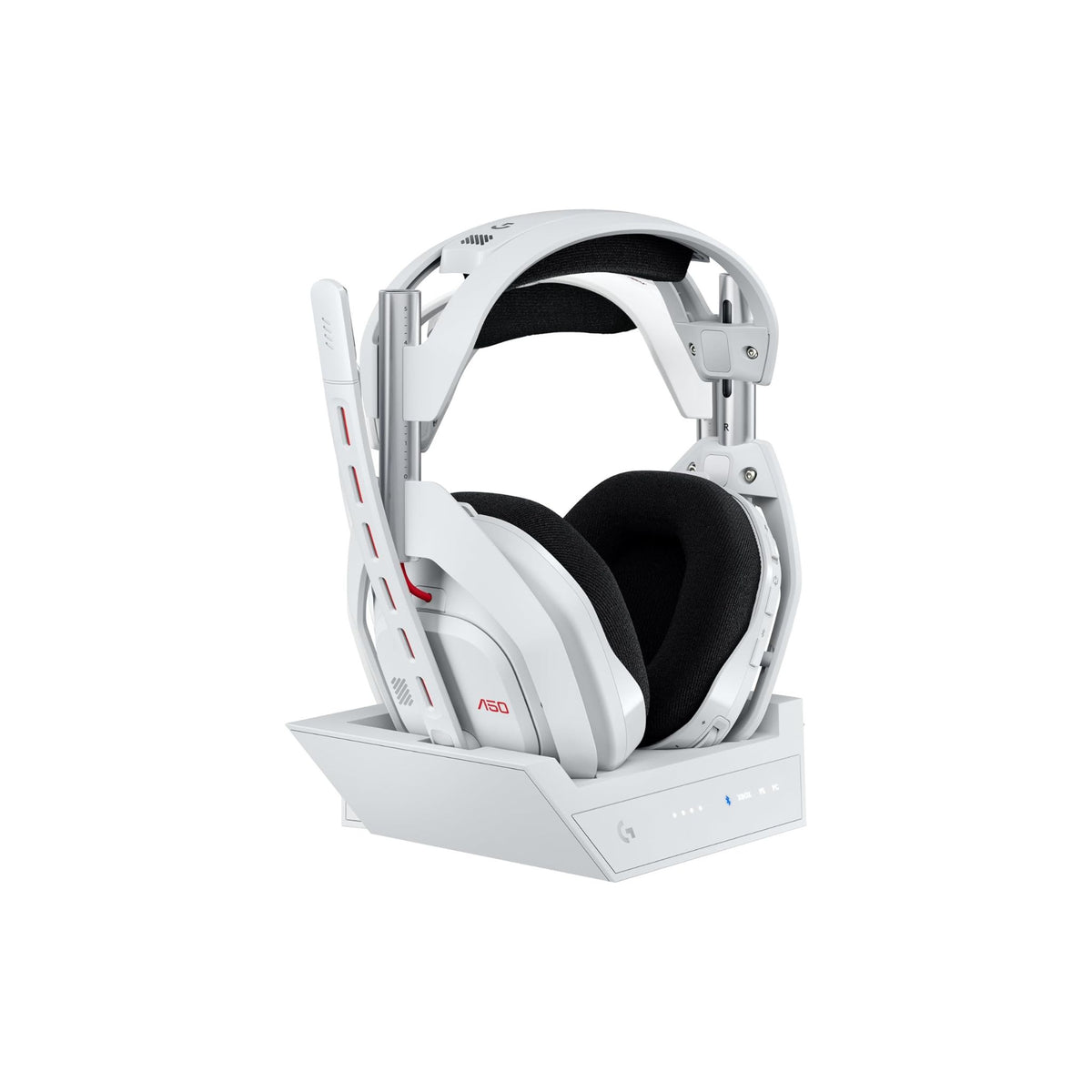Logitech G Astro A50 LIGHTSPEED Wireless Gaming Headset with Technology and Base Station (5th Generation), PRO-G GRAPHENE, USB-C for Xbox, PS5, PC/Mac or Nintendo Switch, Bluetooth-White