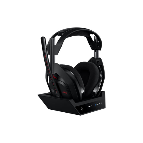Logitech G Astro A50 LIGHTSPEED Wireless Gaming Headset + Base Station (Gen 5), PRO-G GRAPHENE, Switch Between 3 Systems, USB-C to Xbox, PS5, PC/Mac or Nintendo Switch, Bluetooth - Black