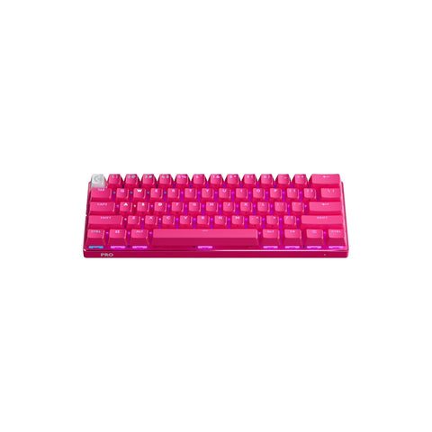 Logitech G PRO X 60 LIGHTSPEED Wireless Gaming Keyboard, Ultra Compact TKL 60% Mechanical Keyboard for Windows PC, LIGHTSYNC RGB, Dual-Shot PBT Keycaps, Tactile Switches - Magenta
