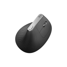 Logitech MX Vertical Ergonomic Wireless Mouse, Multi-Device, Bluetooth or 2.4GHz Wireless with USB Unifying Receiver, 4000 DPI Optical Tracking, 4 Buttons, Fast Charging, Laptop/PC/Mac/iPad OS- Black
