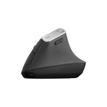 Logitech MX Vertical Ergonomic Wireless Mouse, Multi-Device, Bluetooth or 2.4GHz Wireless with USB Unifying Receiver, 4000 DPI Optical Tracking, 4 Buttons, Fast Charging, Laptop/PC/Mac/iPad OS- Black