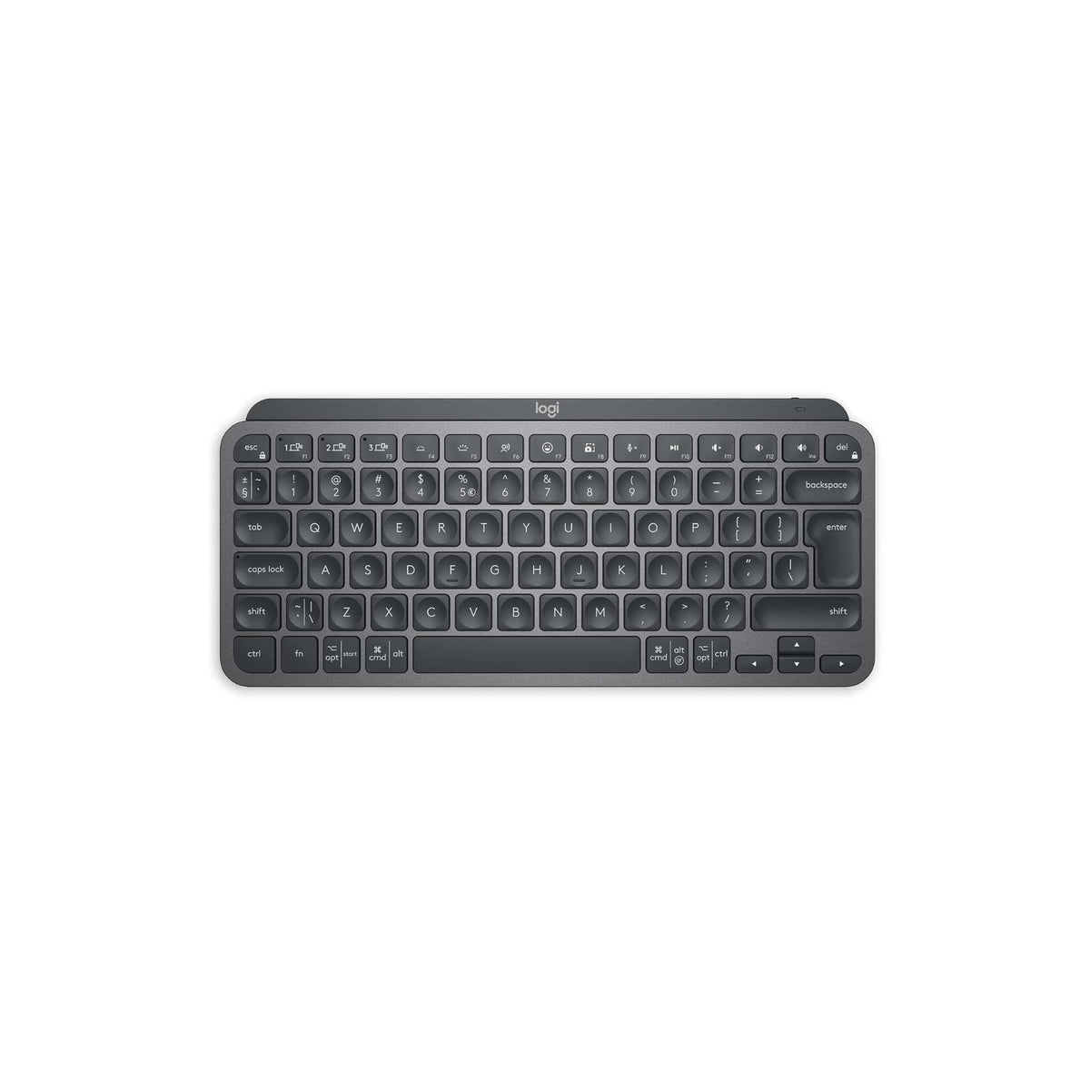 Logitech MX Keys Mini Minimalist Wireless Illuminated Keyboard, Compact, Bluetooth, Backlit, USB-C, Compatible with Apple macOS, iOS, Windows, Linux, Android, Metal Build - Graphite