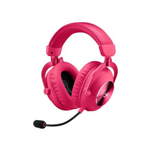 Logitech G PRO X 2 LIGHTSPEED Wireless Gaming Headset, Detachable Boom Mic, 50mm Graphene Drivers, DTS:X Headphone 2.0-7.1 Surround, Bluetooth/USB/3.5mm Aux, for PC, PS5 - Magenta