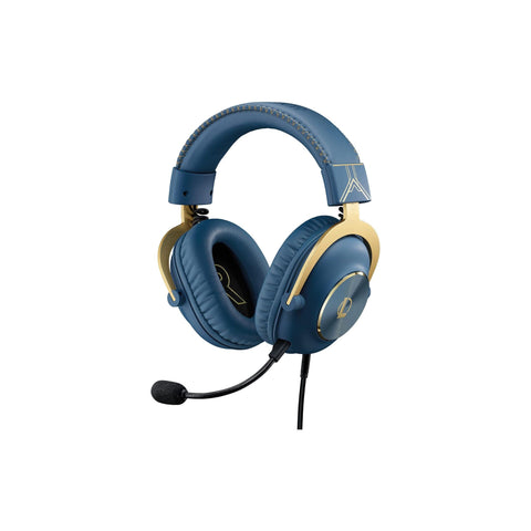 Logitech G PRO X Gaming Headset - Blue VO!CE, Detachable Microphone, Comfortable Memory Foam Ear Pads, DTS Headphone 7.1 and 50 mm PRO G Drivers, Official League of Legends Edition